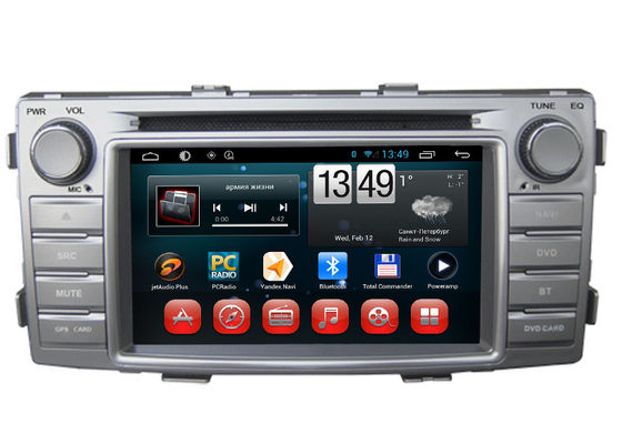 Cina Toyota Hilux GPS Navigasi Android DVD Player 3G Wifi SWC BT RDS TV pemasok